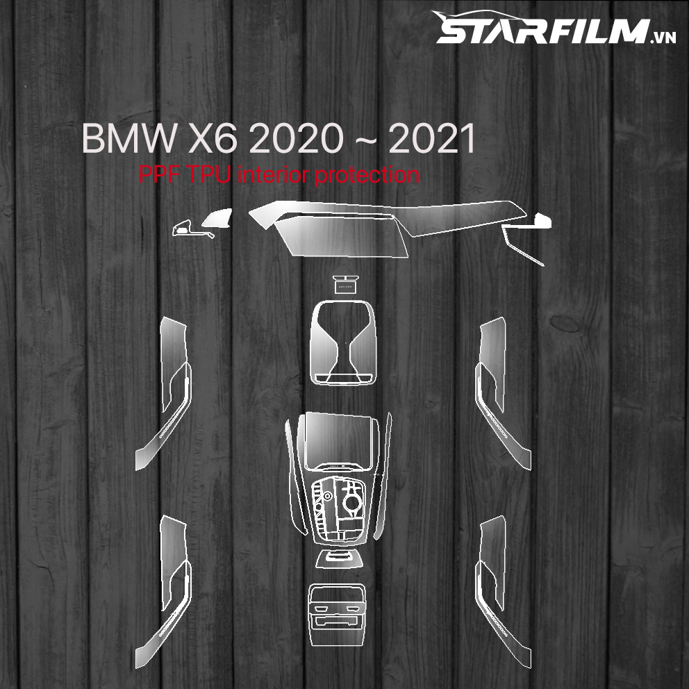 BMW X6 2020 ~ 2021 PPF TPU nội thất chống xước tự hồi phục